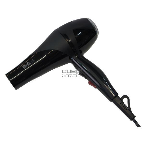 Secador de Pelo Wave 2000W Negro con Difusor y Bolsa